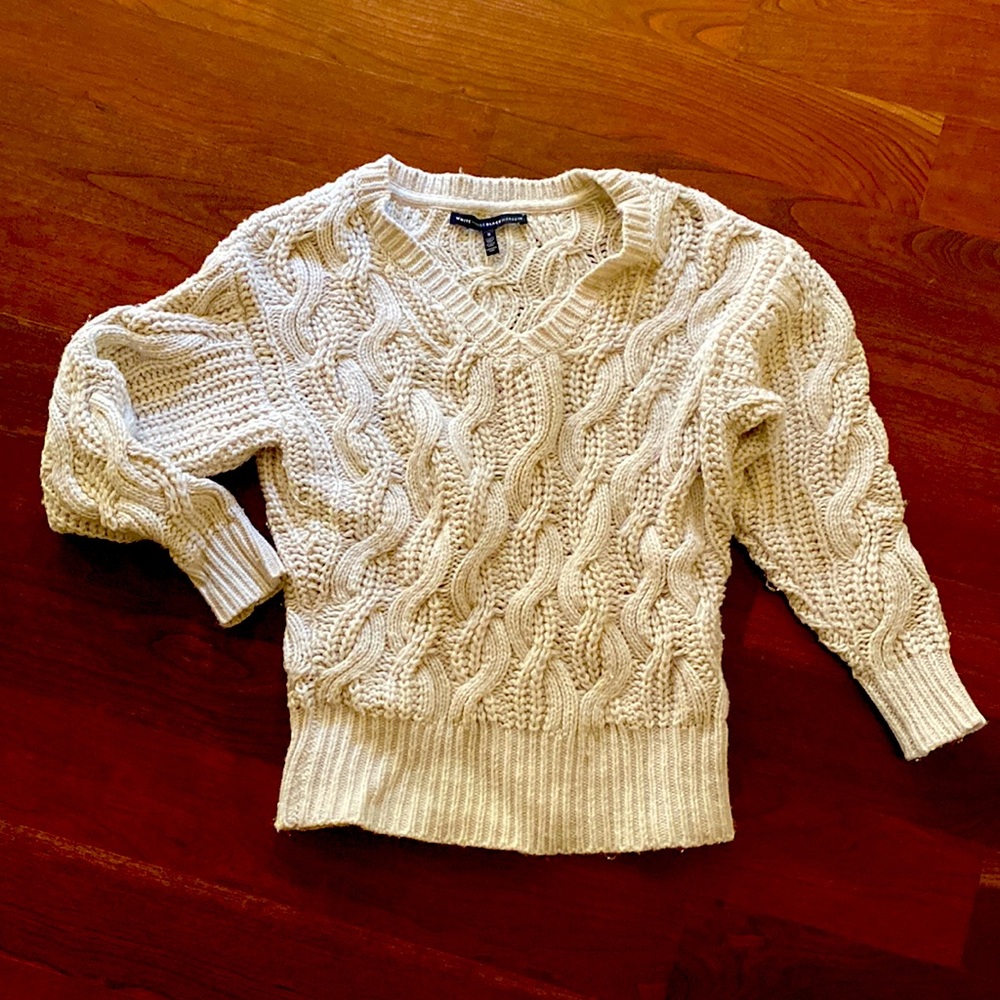 Cream WH/BM Sweater